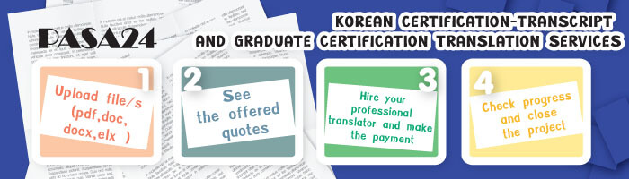 Korean Certification-Transcript and Graduate Certification Translation Services
