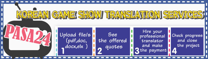 Korean Game Show Translation Services