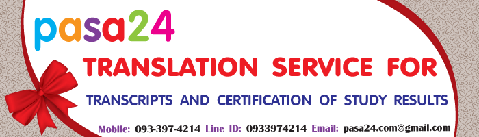 TRANSLATION SERVICE FOR TRANSCRIPTS AND CERTIFICATION OF STUDY RESULTS TRANSLATION SERVICE FOR TRANSCRIPTS AND CERTIFICATION OF STUDY RESULTS