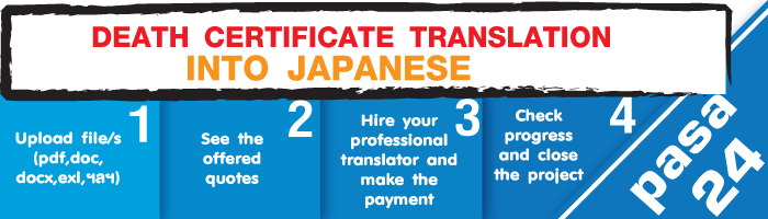 DEATH CERTIFICATE TRANSLATION INTO JAPANESE DEATH CERTIFICATE TRANSLATION INTO JAPANESE