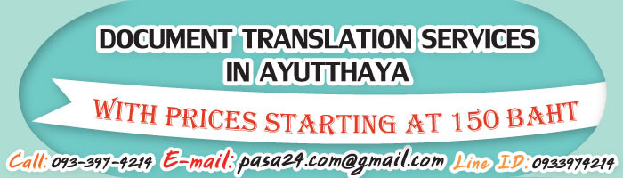 online translation service for customers in Ayutthaya online translation service for customers in Ayutthaya