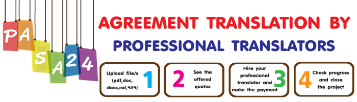 AGREEMENT TRANSLATION BY PROFESSIONAL TRANSLATORS AGREEMENT TRANSLATION BY PROFESSIONAL TRANSLATORS