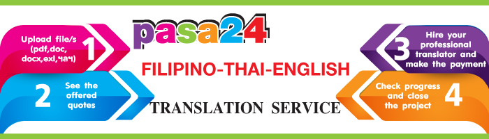 Filipino-Thai-English Translation Service Filipino-Thai-English Translation Service