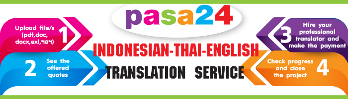 Indonesian -Thai-English Translation Service Indonesian -Thai-English Translation Service