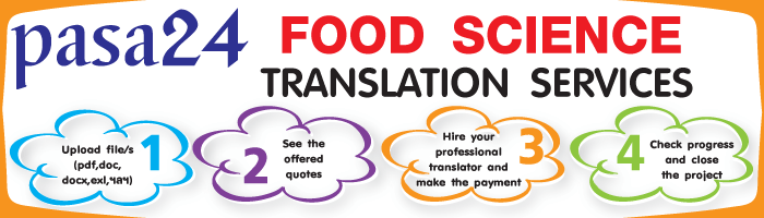 FOOD SCIENCE TRANSLATION SERVICES FOOD SCIENCE TRANSLATION SERVICES